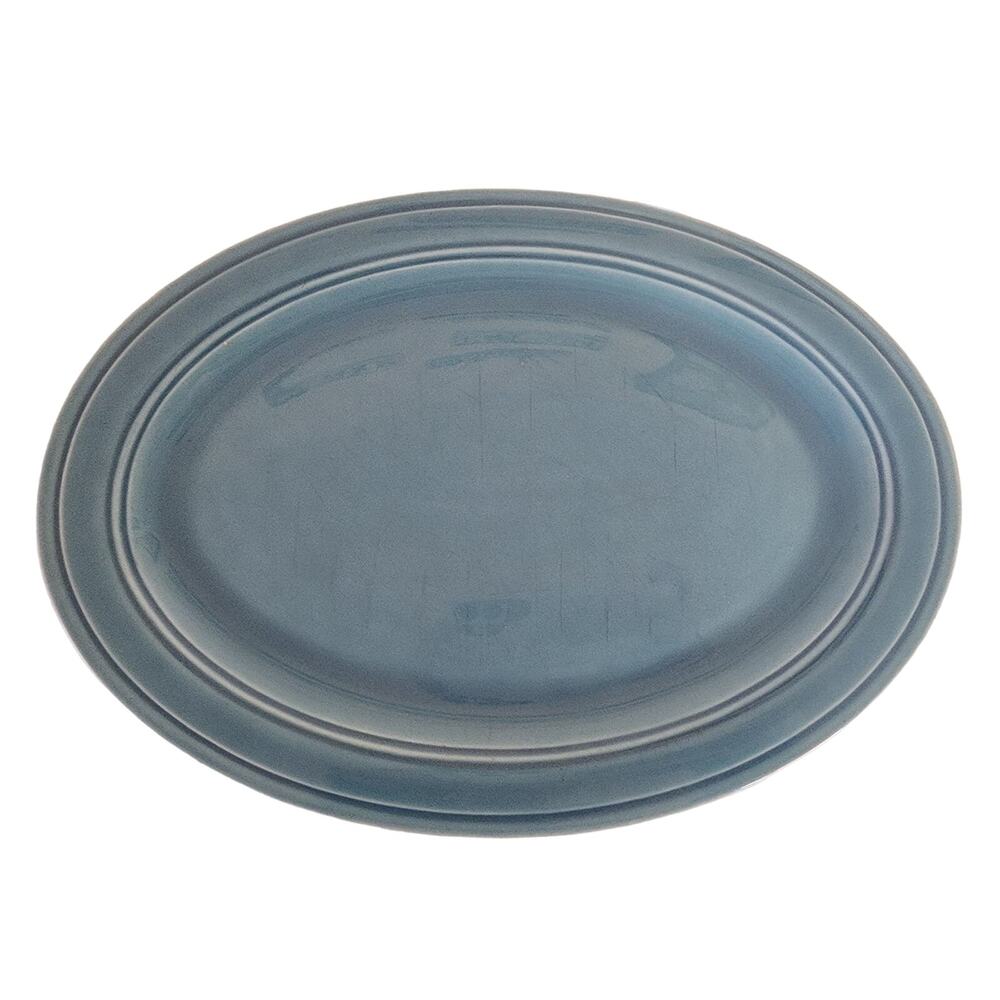 VERNON WARE Early California Blue 12.5" Long Oval Serving Platter